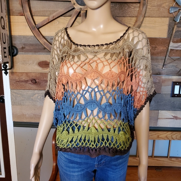 Luulla Mixed Colored Sexy Grid Cut Out Swim Cover up - Picture 2 of 6